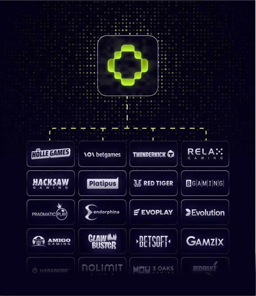 SMPL provider network — 153+ integrated game providers